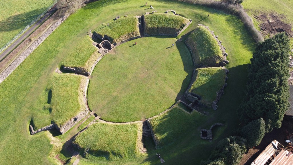 Caerleon Roman Amphitheatre & Baths,&nbsp;Wales